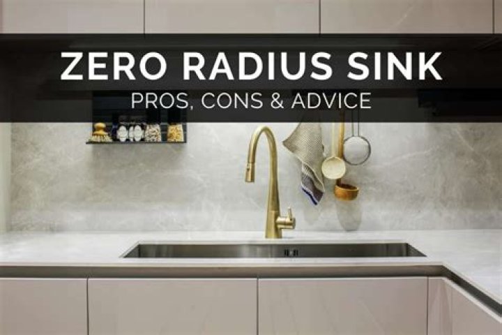 Are zero radius sinks hard to clean