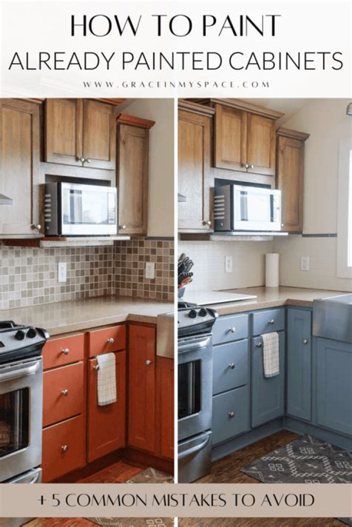 Can I just paint over kitchen cabinets