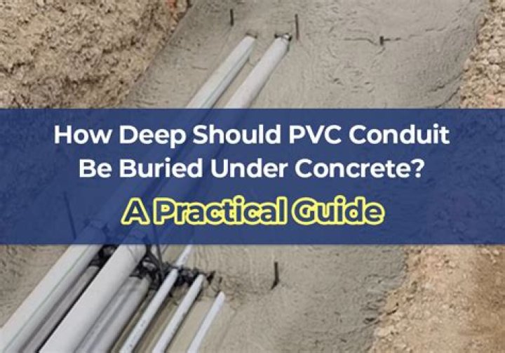 Can PVC conduit be encased in concrete