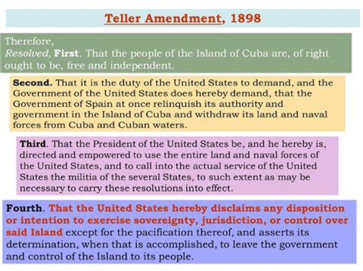 Did the US honor the Teller Amendment