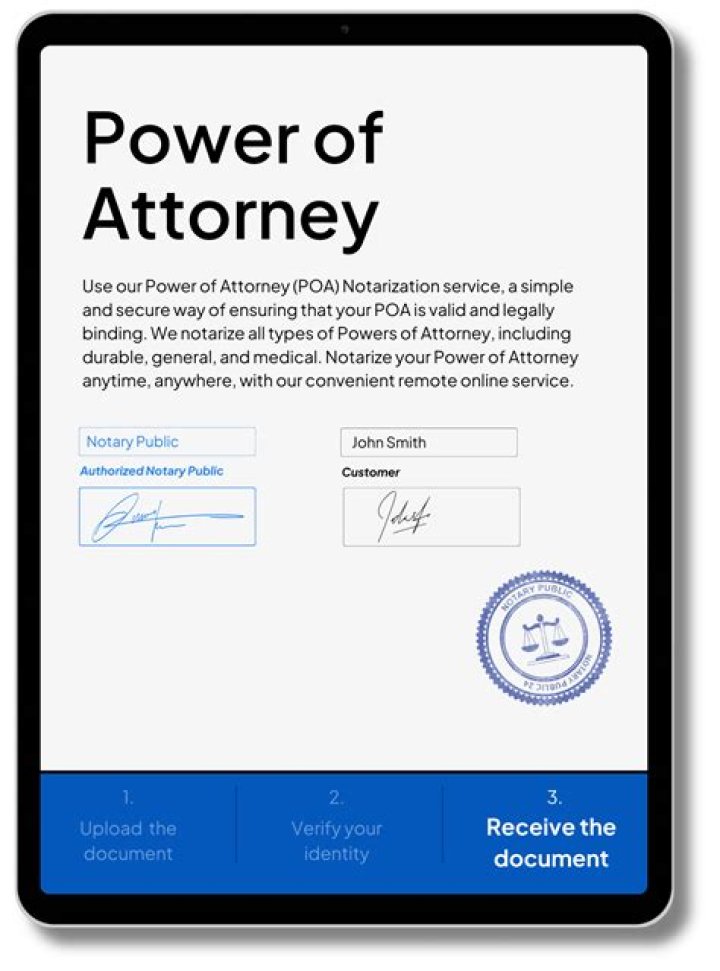 Does a power of attorney need to be notarized in New Jersey
