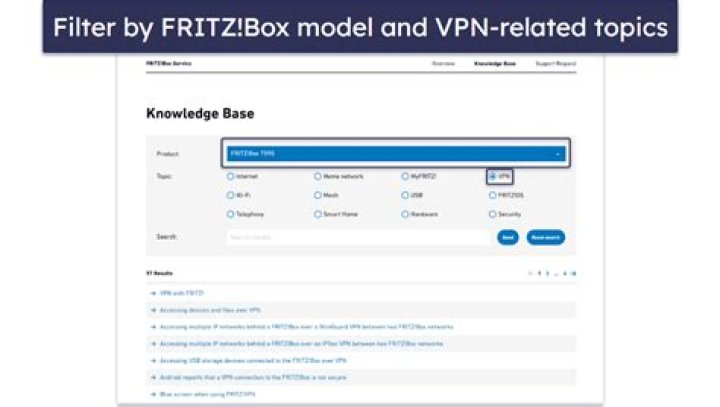 Does FRITZ box support VPN?