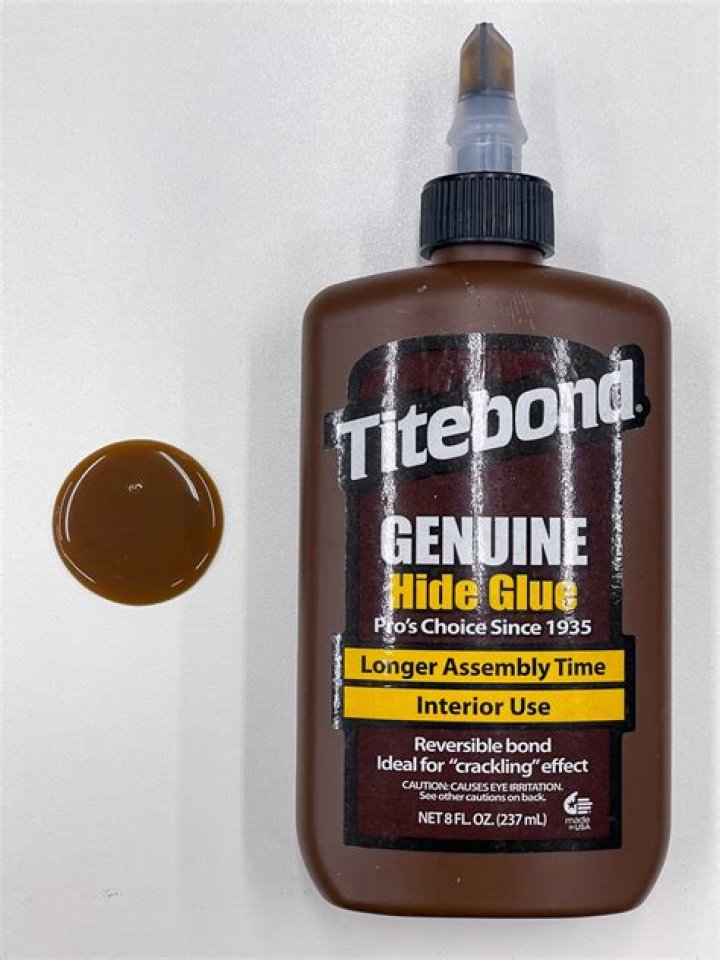 Does hide glue take stains