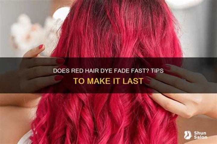 Does red hair wash out easily