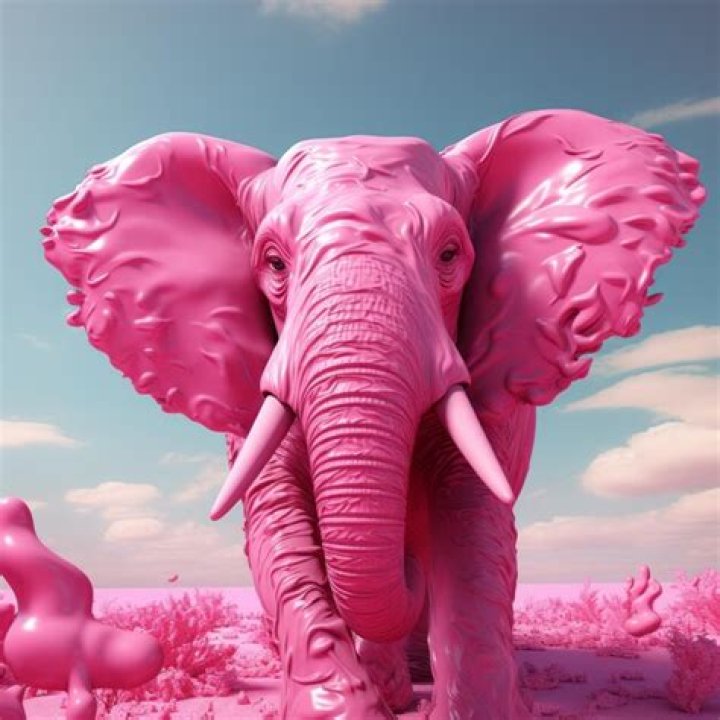 How big is a pink elephant