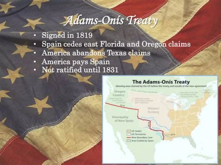How did the Adams Onis Treaty promote nationalism