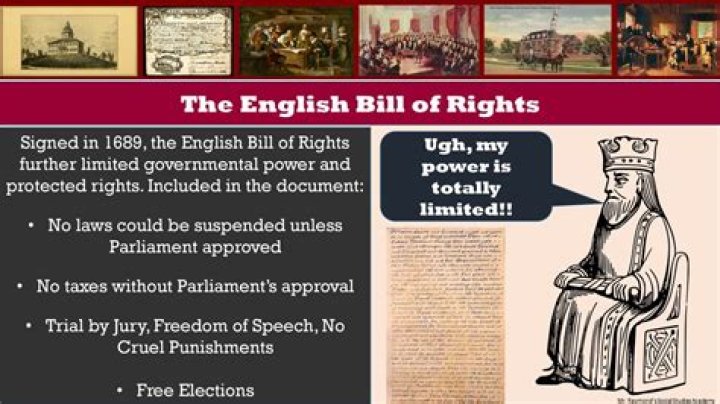 How did the English Bill of Rights influence the constitution