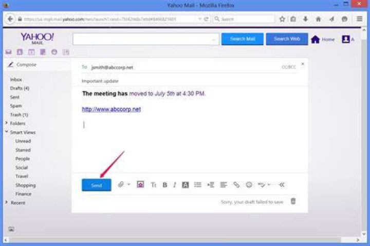How do I find my favorites in Yahoo Mail?