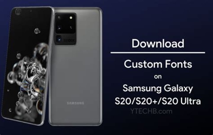 How do I install custom fonts on my Samsung