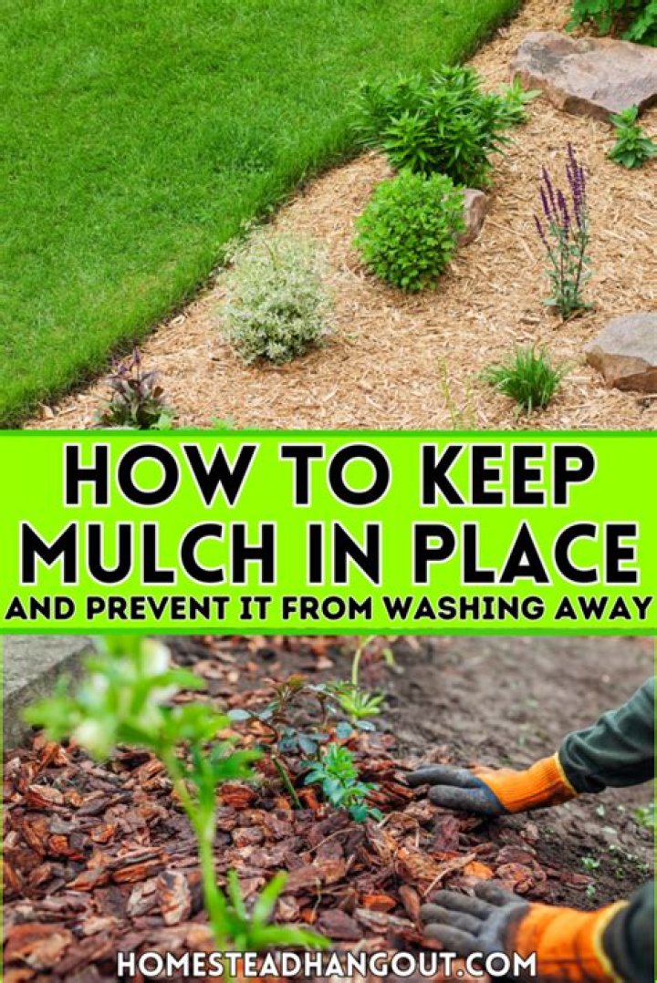 How do I keep my mulch from flying away
