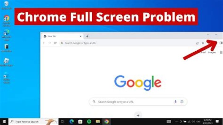 How do I make Chrome full screen on Android tablet?
