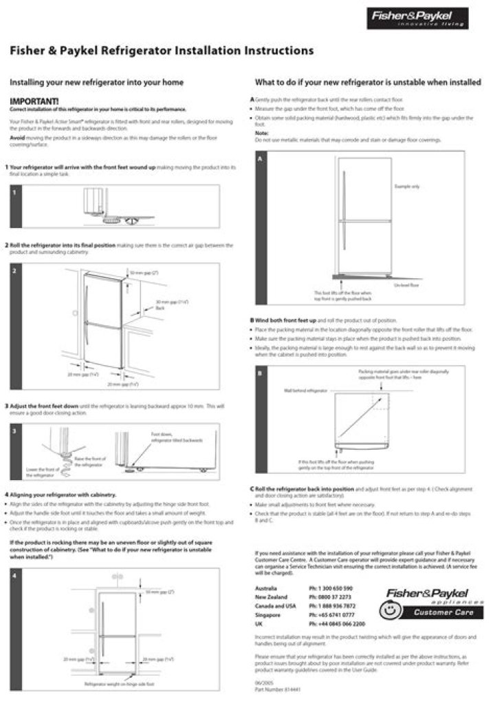 How do I turn off my Fisher and Paykel refrigerator