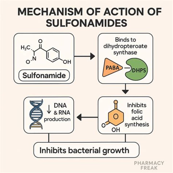 How do sulfonamides inhibit folate synthesis