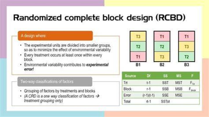 How do you calculate randomized block design?