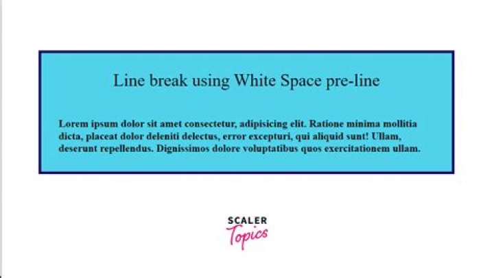 How do you delimit a line break?