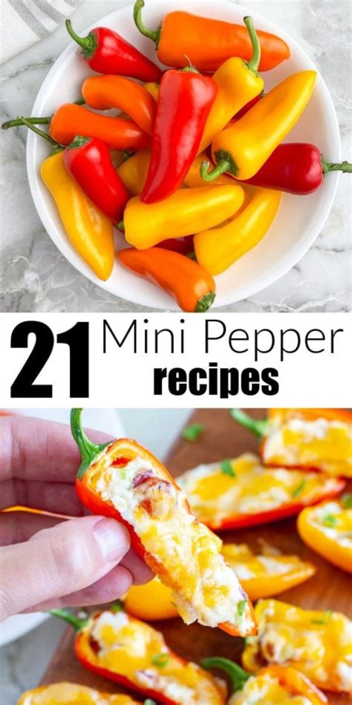 How do you eat mini sweet peppers
