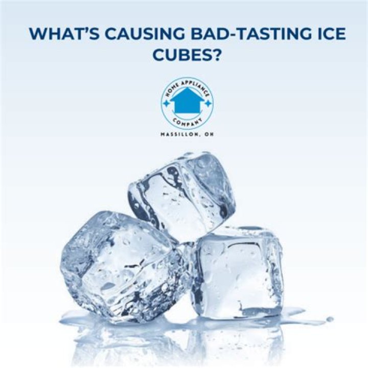 How do you get rid of bad tasting ice cubes