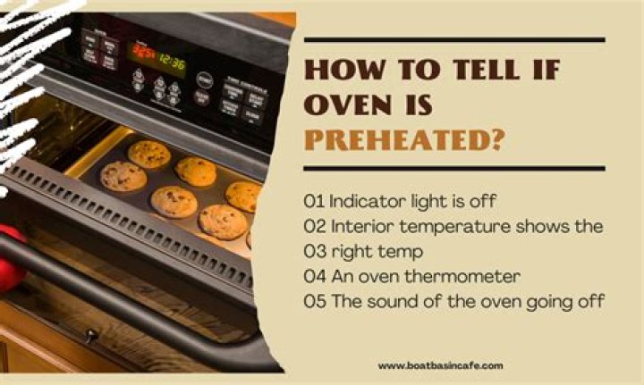 How do you know when your Viking oven is preheated