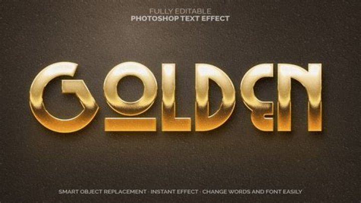 How do you make 3d text gold in Photoshop?