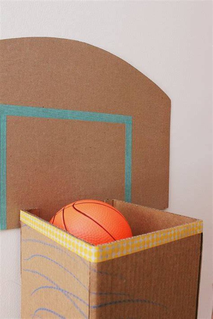 How do you make a homemade basketball court