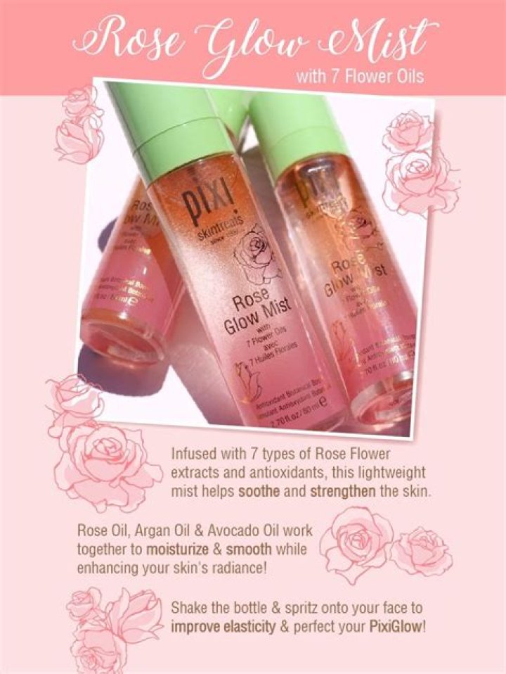 How do you use Pixi Rose Glow Mist