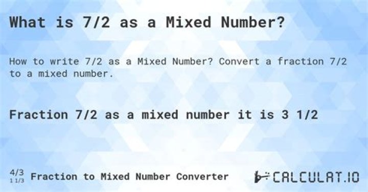 How do you write 12 7 as a mixed number