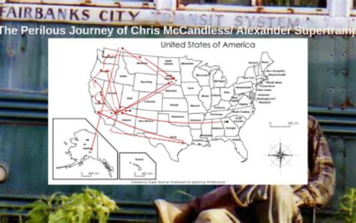 How far did Chris McCandless travel