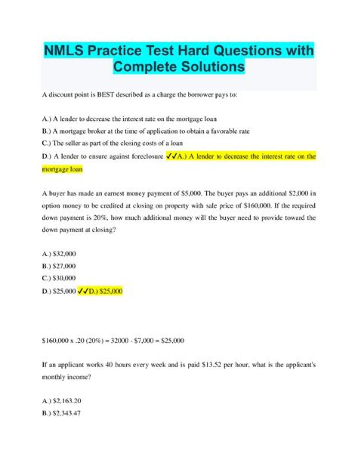 How hard is it to pass the Nmls test