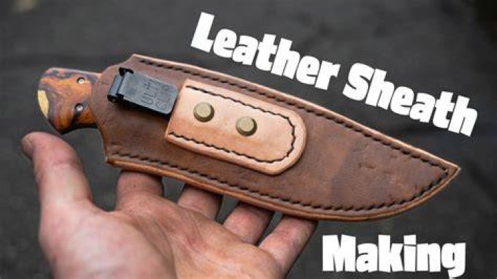 How long is the leather sheath for a fixed blade knife?