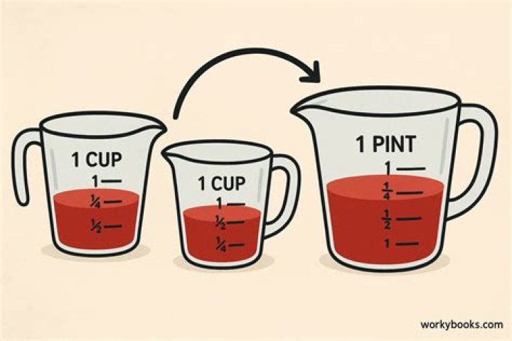 How many cups are in a pint of fluid?