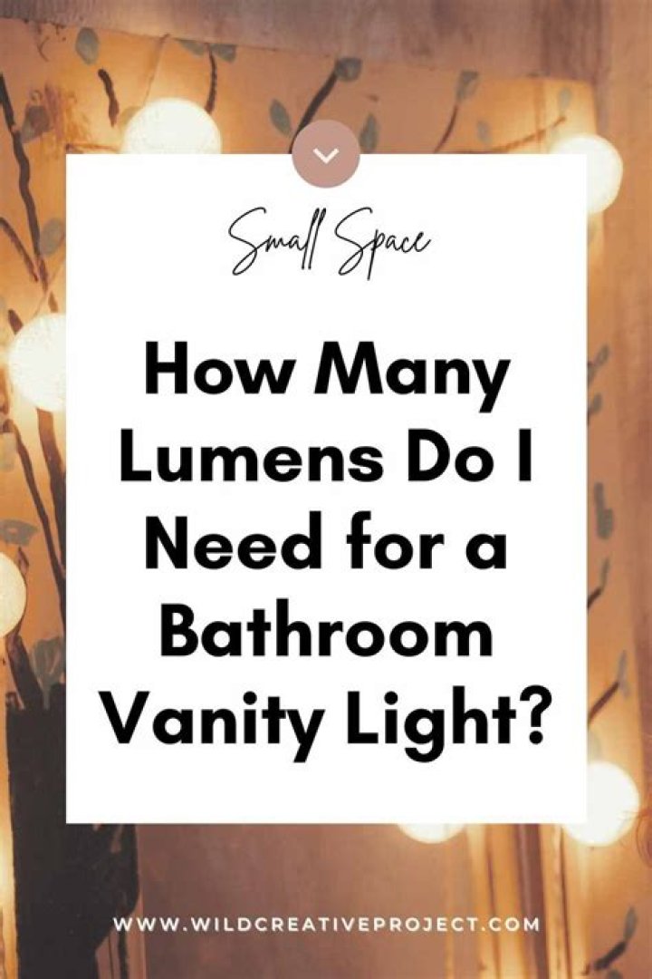 How many lumens do I need for a small closet