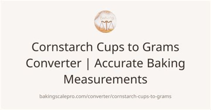 How much is 25 grams of cornstarch in tablespoons?