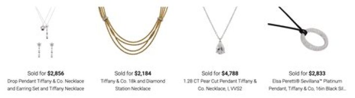 How much is a Tiffany necklace worth
