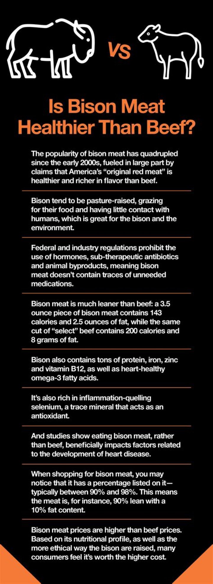 Is bison meat healthier than beef