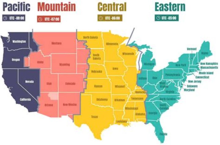 Is Mexico on the same time zone as California?