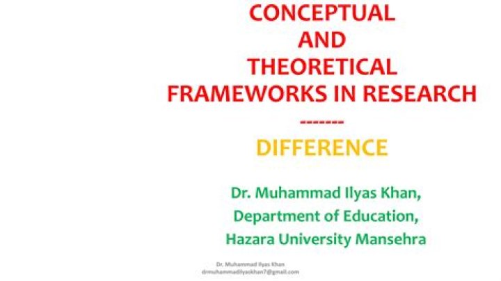 Is there a conceptual difference between theoretical and conceptual frameworks
