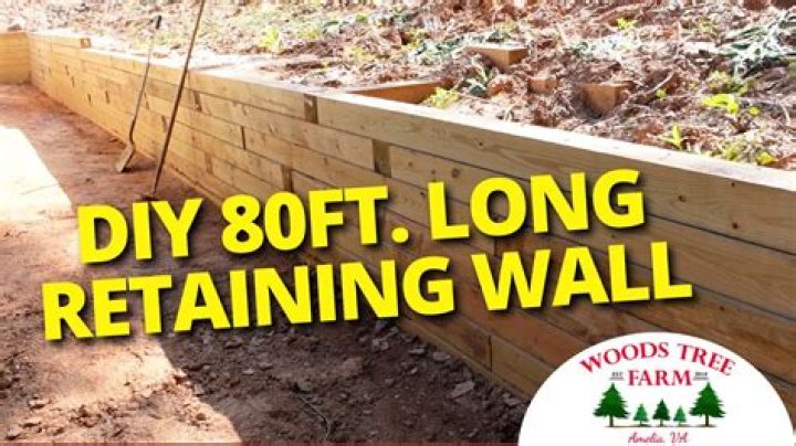 Is treated pine good for retaining wall?