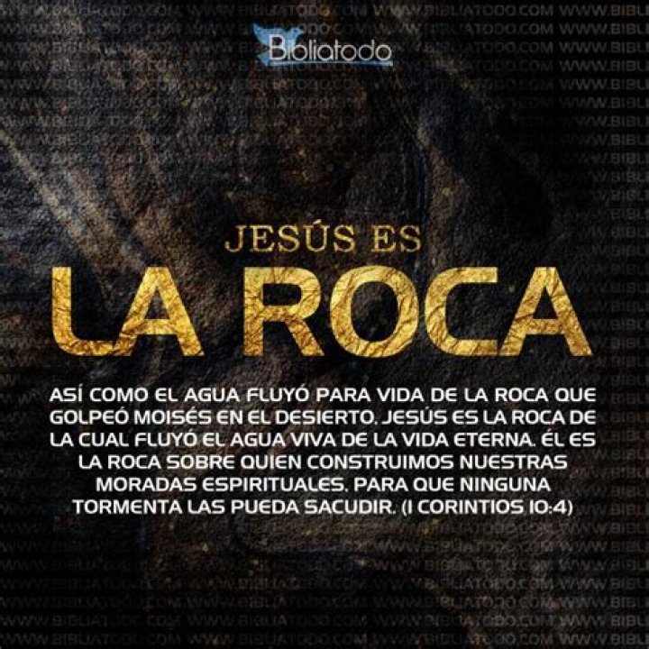 ¿Quién es la roca en la Biblia