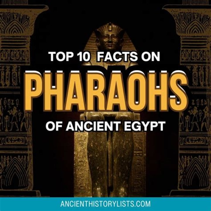 What are 5 facts about pharaohs?