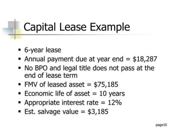 What are capitalized leases