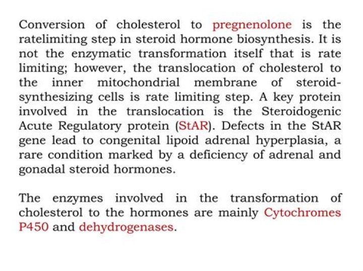 What are the precursors to pregnenolone