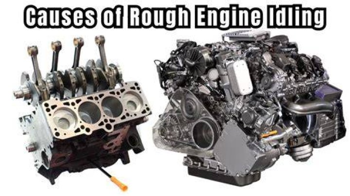What causes an engine to surge while idling?