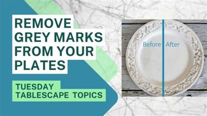 What causes black marks on white dishes