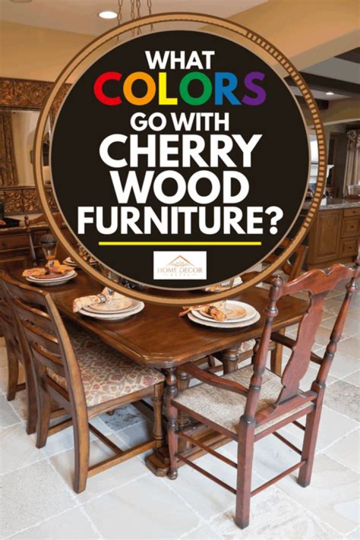 What colors go with cherry wood furniture
