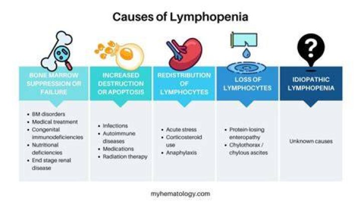 What conditions cause Lymphocytopenia?