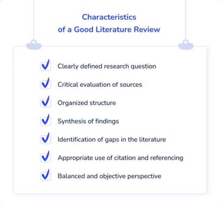 What do I write in a literature review?