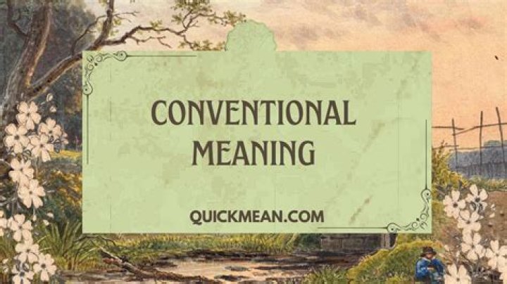 What does conventional language mean