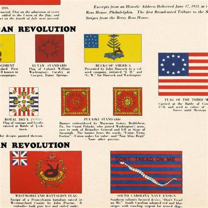 What flags were in the Revolutionary War?