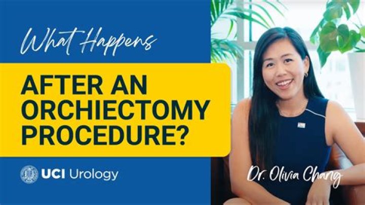 What happens to a man after orchiectomy?