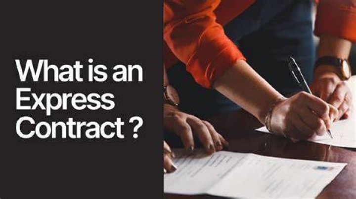 What is a Express contract definition